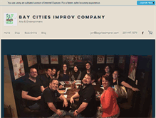 Tablet Screenshot of baycitiesimprov.com